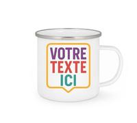 quotedazur - Mug Humour Personnalisé Votre Texte Ici Prénom - Blanc/Emaillé