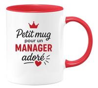 quotedazur - Mug Humour Petit Cadeau Pour Manager Adoré, Tasse Parfaite Homme Apprécié Idéal Élégante