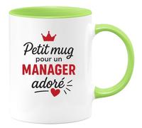 quotedazur - Mug Humour Petit Cadeau Pour Manager Adoré, Tasse Parfaite Homme Apprécié Idéal Élégante