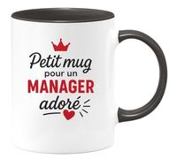 quotedazur - Mug Humour Petit Cadeau Pour Manager Adoré, Tasse Parfaite Homme Apprécié Idéal Élégante