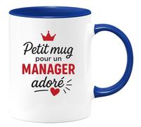 quotedazur - Mug Humour Petit Cadeau Pour Manager Adoré, Tasse Parfaite Homme Apprécié Idéal Élégante