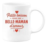 quotedazur - Mug Humour Petite Boisson Pour Une Belle-maman D'amour, Cadeau Tasse Idéale À Offrir Idée Élégante Chérie Avec Amour