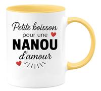 quotedazur - Mug Humour Petite Boisson Pour Une Nanou D'amour - Idée Cadeau Tasse Personnalisée Pour Femme Exceptionnelle