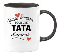 quotedazur - Mug Humour Petite Boisson Pour Une Tata D'amour, Cadeau Tasse Tendre Et Affectueux Idéal Pleine De Douceur Quotidienne