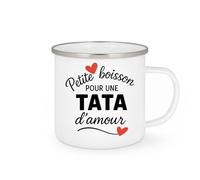 quotedazur - Mug Humour Petite Boisson Pour Une Tata D'amour, Cadeau Tasse Tendre Et Affectueux Idéal Pleine De Douceur Quotidienne