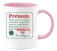quotedazur - Mug Humour Prénom, Bravo Pour Ta Nouvelle Vie, Beaucoup De Succès La Part Tes Collègues Cadeau Original Tasse Réussite