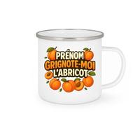 quotedazur - Mug Humour Prénom Grignote-moi L'abricot Gourmand Fruité Et Personnalisé Cadeau Original Tasse Personnalisée Pour Amoureuse De Fruits Juteux