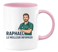 quotedazur - Mug Humour Prénom Le Meilleur Infirmier - Cadeau Parfait Pour Infirmier, Tasse Humoristique Unique
