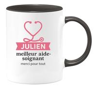 quotedazur - Mug Humour Prénom Meilleur Aide Soignant Merci Pour Tout - Cadeau Unique Tasse Personnalisée Aide Soignant Exceptionnel