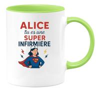 quotedazur - Mug Humour Prénom Tu Es Une Super Infirmière Cadeau Parfait Pour Tasse Originale Et Utile