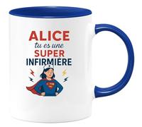 quotedazur - Mug Humour Prénom Tu Es Une Super Infirmière Cadeau Parfait Pour Tasse Originale Et Utile