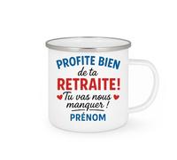 quotedazur - Mug Humour Profite Bien De Ta Retraite Tu Vas Nous Manquer, Prénom Cadeau Original Et Tasse Personnalisée Pour Unique