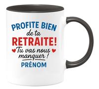 quotedazur - Mug Humour Profite Bien De Ta Retraite Tu Vas Nous Manquer, Prénom Cadeau Original Et Tasse Personnalisée Pour Unique