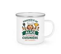 quotedazur - Mug Humour Propriété D'alice, Meilleure Cuisinière De L'univers Idée Cadeau Originale Tasse Pour Passionnée