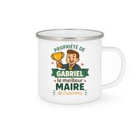 quotedazur - Mug Humour Propriété De Gabriel, Le Meilleur Maire L'univers Idée Cadeau Originale Avec Tasse Unique Pour Homme