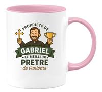 quotedazur - Mug Humour Propriété De Gabriel, Le Meilleur Prêtre L'univers Exclusif Cadeau Unique Pour Tasse Élégante Et Robuste À Offrir