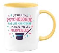quotedazur - Mug Humour Psychologue Passionnée, Offrant Des Merveilles Sans Magie, Tasse Cadeau Idéale Idée Originale Pour De Professionnelle En Psychologie