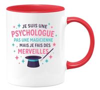 quotedazur - Mug Humour Psychologue Passionnée, Offrant Des Merveilles Sans Magie, Tasse Cadeau Idéale Idée Originale Pour De Professionnelle En Psychologie