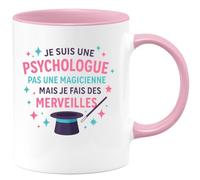 quotedazur - Mug Humour Psychologue Passionnée, Offrant Des Merveilles Sans Magie, Tasse Cadeau Idéale Idée Originale Pour De Professionnelle En Psychologie