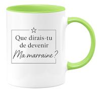 quotedazur - Mug Humour Que Dirais-Tu De Devenir Ma Marraine Idée Cadeau Idéale Tasse Tendre Pour
