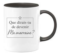 quotedazur - Mug Humour Que Dirais-Tu De Devenir Ma Marraine Idée Cadeau Idéale Tasse Tendre Pour