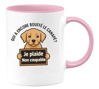 quotedazur - Mug Humour Qui A Encore Bouffé Le Canapé Je Plaide Non Coupable Cadeau Original Tasse Pour Homme Sympa
