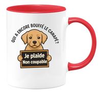 quotedazur - Mug Humour Qui A Encore Bouffé Le Canapé Je Plaide Non Coupable Cadeau Original Tasse Pour Homme Sympa