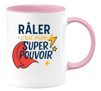 quotedazur - Mug Humour Râler, Mon Super Pouvoir Incontestable Au Quotidien Idée Cadeau Originale Tasse Humoristique Pour Femmes Grincheuses