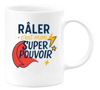 quotedazur - Mug Humour Râler, Mon Super Pouvoir Incontestable Au Quotidien Idée Cadeau Originale Tasse Humoristique Pour Femmes Grincheuses