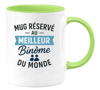 quotedazur - Mug Humour Réservé Au Meilleur Binôme Du Monde Cadeau Tasse Original Duo Idéal Pour Amis, Collègues Ou Partenaires