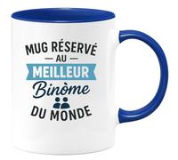quotedazur - Mug Humour Réservé Au Meilleur Binôme Du Monde Cadeau Tasse Original Duo Idéal Pour Amis, Collègues Ou Partenaires