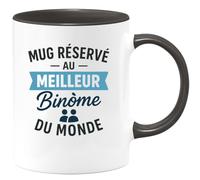quotedazur - Mug Humour Réservé Au Meilleur Binôme Du Monde Cadeau Tasse Original Duo Idéal Pour Amis, Collègues Ou Partenaires
