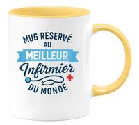 quotedazur - Mug Humour Réservé Au Meilleur Infirmier Du Monde, Cadeau Original Et Unique Idée Originale Tasse Pour Exceptionnel