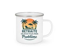 quotedazur - Mug Humour Retraite Ce N'est Plus Mon Problème Cadeau Original Tasse Et Détente Au Bureau