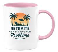 quotedazur - Mug Humour Retraite Ce N'est Plus Mon Problème Cadeau Original Tasse Et Détente Au Bureau