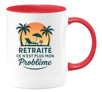 quotedazur - Mug Humour Retraite Ce N'est Plus Mon Problème Cadeau Original Tasse Et Détente Au Bureau
