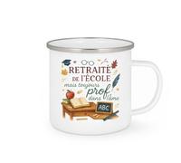 quotedazur - Mug Humour Retraité de l'école mais toujours prof dans l'âme - Cadeau Maître d'école Homme