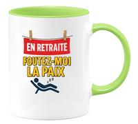 quotedazur - Mug Humour Retraité, Laissez-moi Tranquille Avec Cette Tasse Humoristique Pleine D'esprit Idée Cadeau Originale Pour Détente Et Repos Parfait
