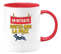 quotedazur - Mug Humour Retraité, Laissez-moi Tranquille Avec Cette Tasse Humoristique Pleine D'esprit - Idée Cadeau Originale Tasse Humour Pour Retraité Détente Et Repos Parfait