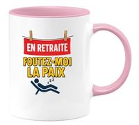 quotedazur - Mug Humour Retraité, Laissez-moi Tranquille Avec Cette Tasse Humoristique Pleine D'esprit Idée Cadeau Originale Pour Détente Et Repos Parfait