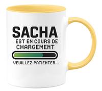 quotedazur - Mug Humour Sacha En Chargement Patientez Pour Un Moment De Détente Avec Cette Tasse Unique Idée Cadeau Originale Une Pause Gourmande Conviviale