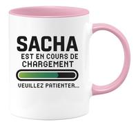 quotedazur - Mug Humour Sacha En Chargement Patientez Pour Un Moment De Détente Avec Cette Tasse Unique Idée Cadeau Originale Une Pause Gourmande Conviviale