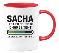 quotedazur - Mug Humour Sacha En Chargement Patientez Pour Un Moment De Détente Avec Cette Tasse Unique Idée Cadeau Originale Une Pause Gourmande Conviviale