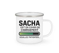 quotedazur - Mug Humour Sacha En Chargement - Patientez Pour Un Moment De Détente Avec Cette Tasse Unique - Idée Cadeau Tasse Originale Pour Une Pause Gourmande Conviviale