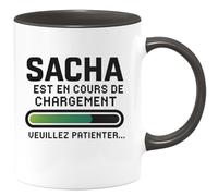quotedazur - Mug Humour Sacha En Chargement Patientez Pour Un Moment De Détente Avec Cette Tasse Unique Idée Cadeau Originale Une Pause Gourmande Conviviale