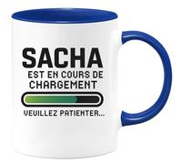 quotedazur - Mug Humour Sacha En Chargement Patientez Pour Un Moment De Détente Avec Cette Tasse Unique Idée Cadeau Originale Une Pause Gourmande Conviviale