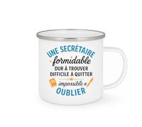 quotedazur - Mug Humour Secrétaire Formidable, Difficile À Trouver Et Quitter, Impossible Oublier Cadeau Original Tasse Secrétariat Pour Femme Exceptionnelle