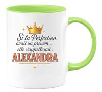 quotedazur - Mug Humour Si La Perfection Avait Un Prénom, Ce Serait Alexandra - Cadeau Original Tasse Prénom Personnalisé Pour Femme Élégante