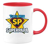 quotedazur - Mug Humour Sp - Tu Es Mon Superpapa, Un Mug Parfait Pour Un Cadeau Unique Et Chaleureux - Idée Cadeau Originale Avec Tasse Personnalisée Pour Super Papa Attentionné