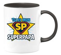 quotedazur - Mug Humour Sp Tu Es Mon Superpapa, Un Parfait Pour Cadeau Unique Et Chaleureux Idée Originale Avec Tasse Personnalisée Super Papa Attentionné